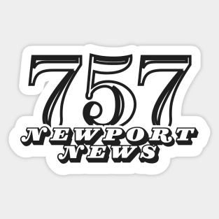 757 Newport News, VA USA Sticker